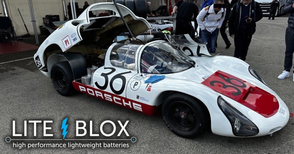 lightweight Porsche 910 powered by LITE BLOX